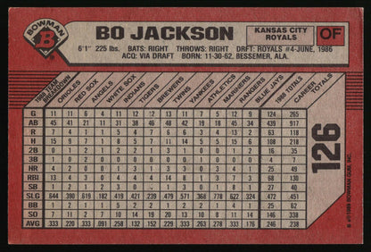 1989 Bowman #126 Bo Jackson
