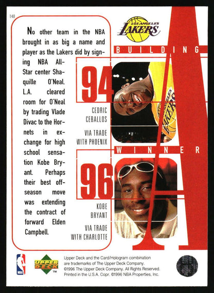 1996-97 Upper Deck #148 LA Lakers