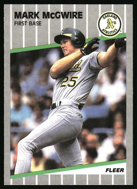 1989 Fleer #17 Mark McGwire