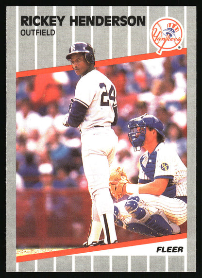 1989 Fleer #254 Rickey Henderson