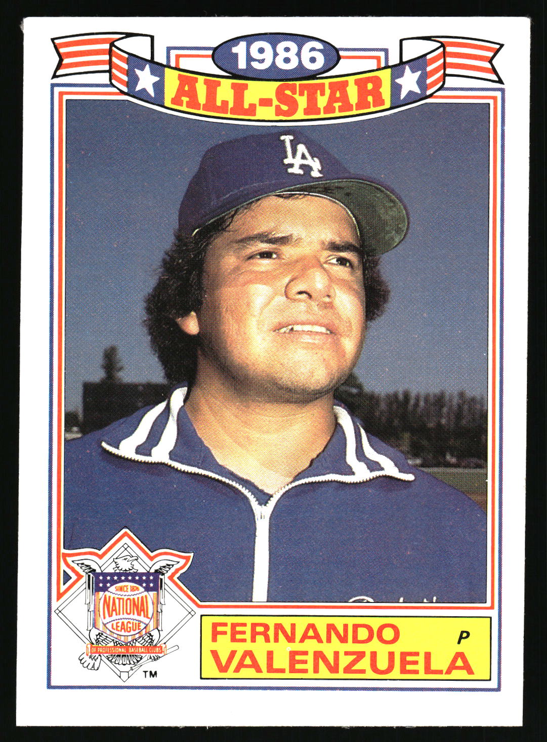 1987 Topps #11 Fernando Valenzuela Glossy All-Stars