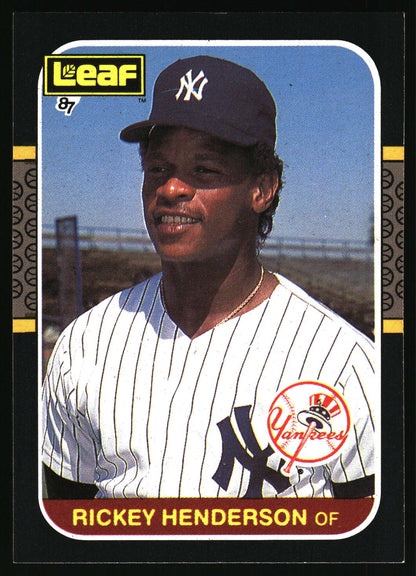 1987 Leaf #191 Rickey Henderson