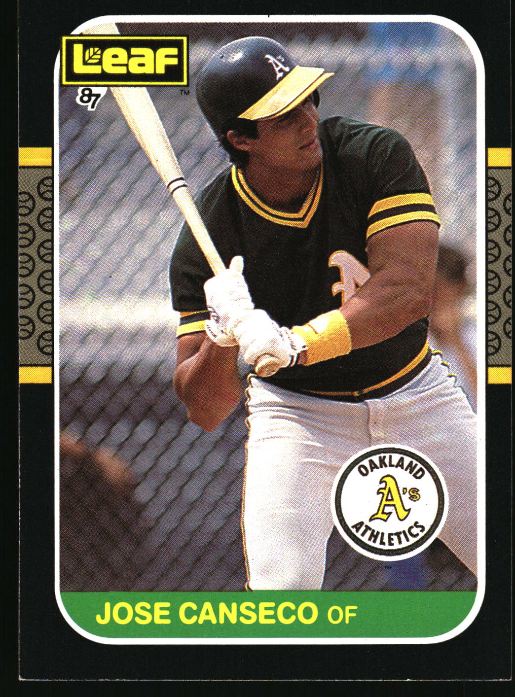 1987 Leaf #151 Jose Canseco