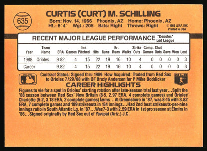 1989 Donruss #635c Curt Schilling