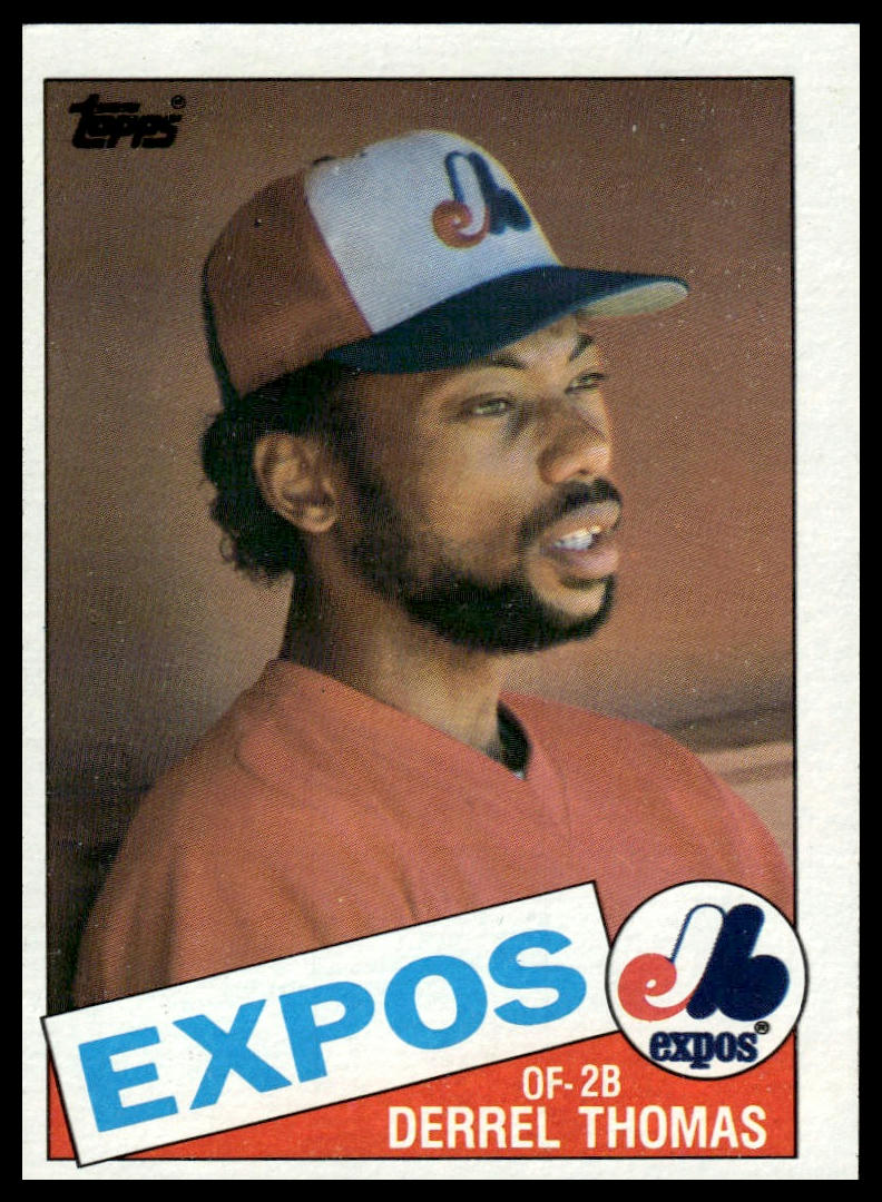 1985 Topps #448 Derrel Thomas