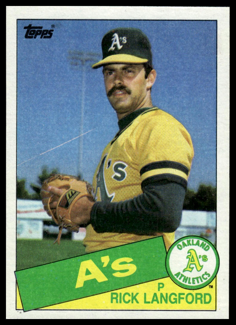 1985 Topps #347 Rick Langford