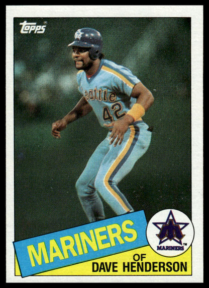 1985 Topps #344 Dave Henderson