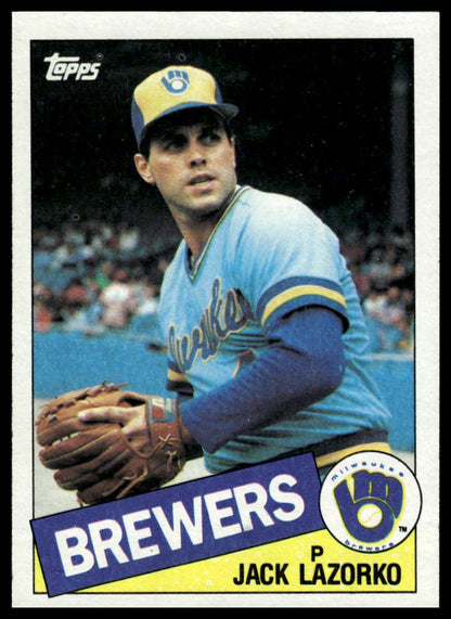 1985 Topps #317 Jack Lazorko