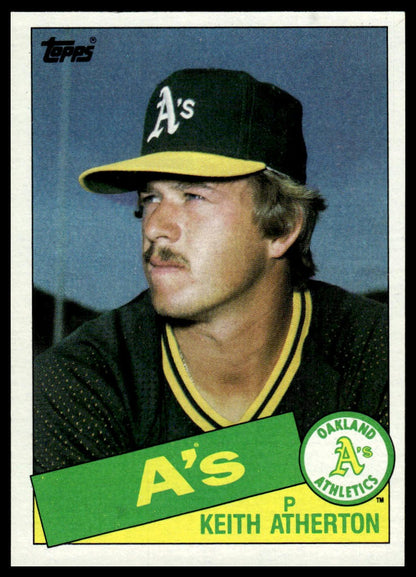 1985 Topps #166 Keith Atherton
