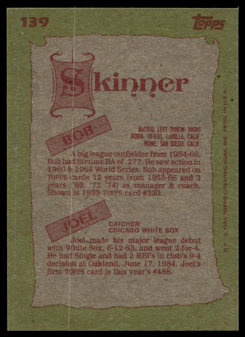 A vintage collectible baseball trading card back from Topps, featuring a textured tan parchment scroll design with red printed text and stamps, set against a muted olive green background.
