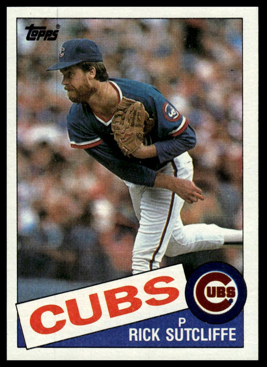 1985 Topps #72 Rick Sutcliffe