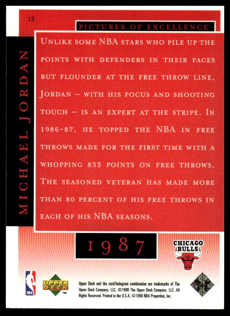 1998 Upper Deck Career Collection #13 Michael Jordan