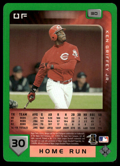 2003 Upper Deck Victory #30 Ken Griffey Jr. Tier 1 Green