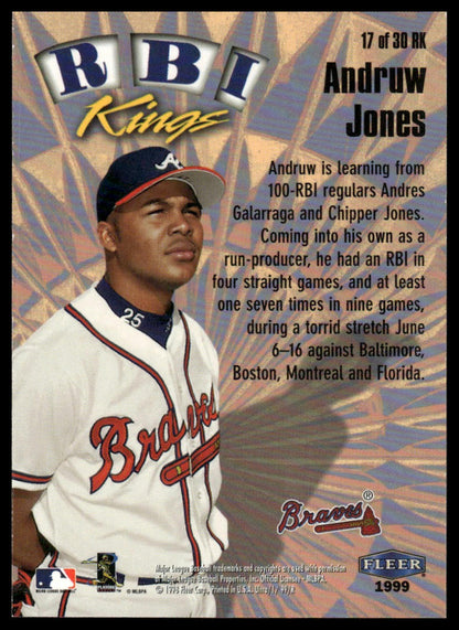 1999 Ultra #17 RK Andruw Jones RBI Kings
