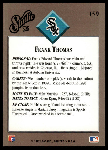 1992 Studio #18 Frank Thomas Studio Previews