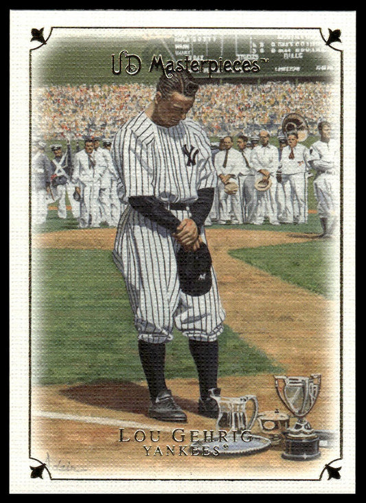 2007 Upper Deck Masterpieces #8 Lou Gehrig Blue Steel #/50