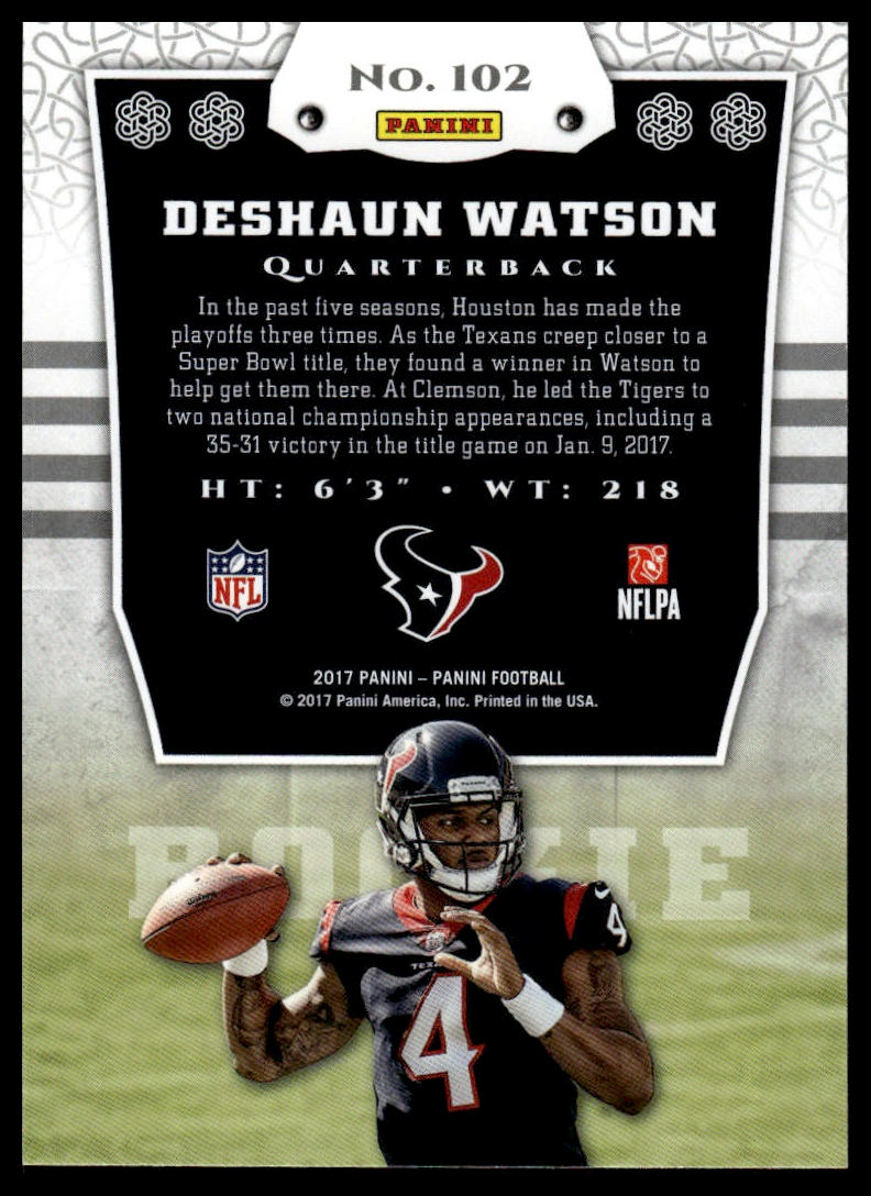 2017 Panini #102 Deshaun Watson