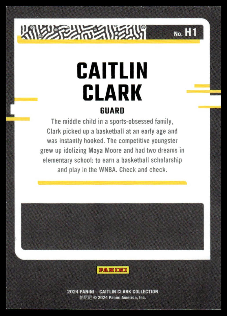 2024 Panini Caitlin Clark Collection #H1 Caitlin Clark Highlights
