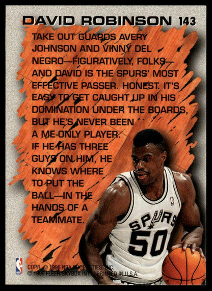 1996-97 Fleer European #143 David Robinson