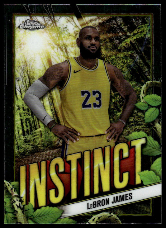 2024-25 Topps Chrome #INS-10 LeBron James Instinct Green Refractor #/99
