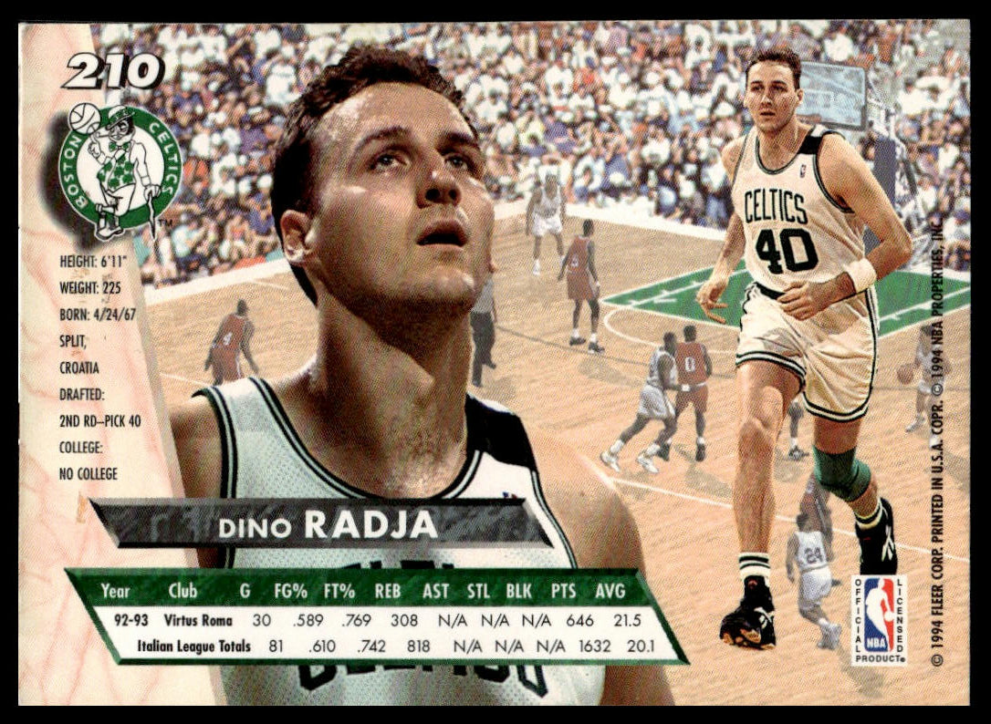 1993-94 Ultra #210 Dino Radja