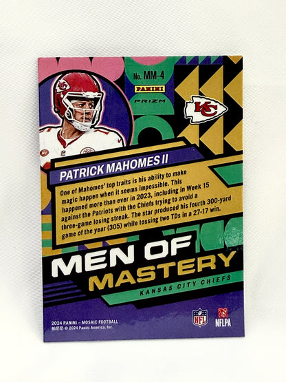 2024 Panini Mosaic #MM-4 Patrick Mahomes II Men of Mastery