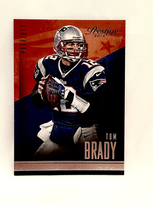 2014 Panini Prestige #13 Tom Brady Extra Points Purple #/100