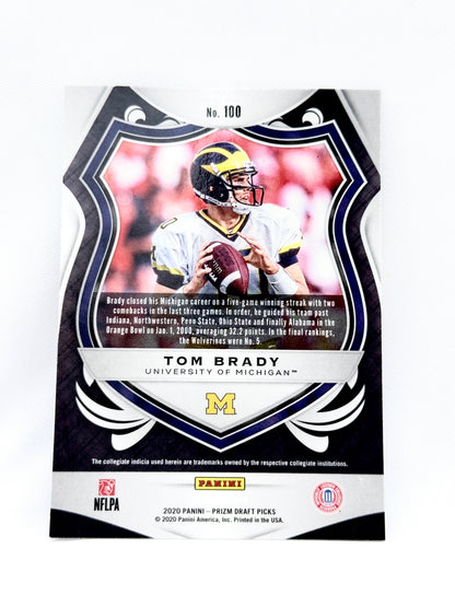 2020 Panini Prizm Draft Picks #100 Tom Brady Prizms Silver
