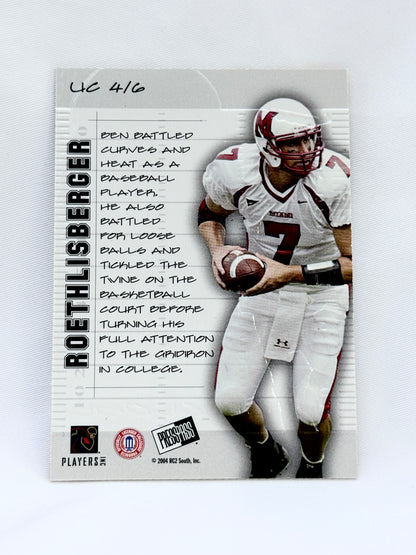 2004 Press Pass SE #UC4 Ben Roethlisberger Up Close