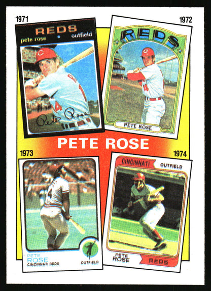 1986 Topps #4 The Pete Rose Years: 1971-1974 Grade 8