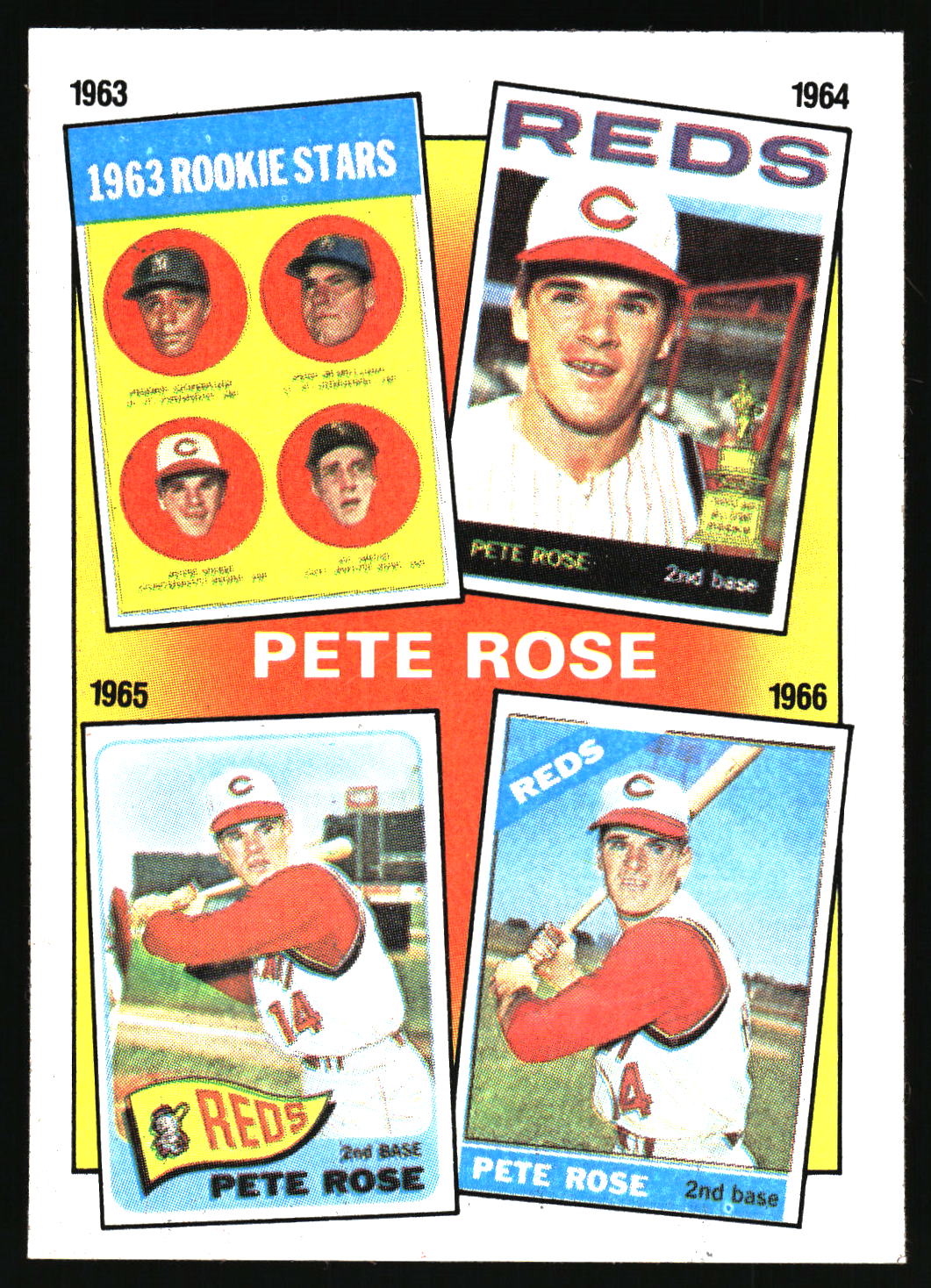 1986 Topps #2 The Pete Rose Years: 1963-1966