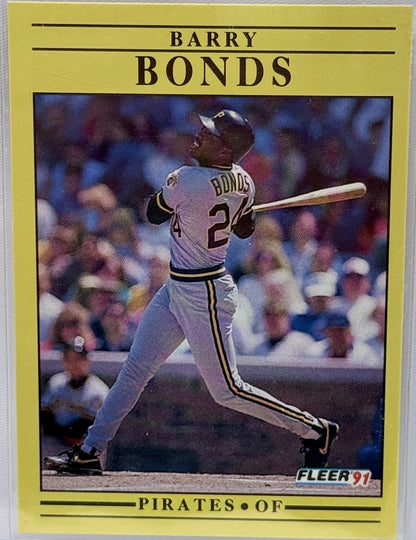 1991 Fleer #33b Barry Bonds