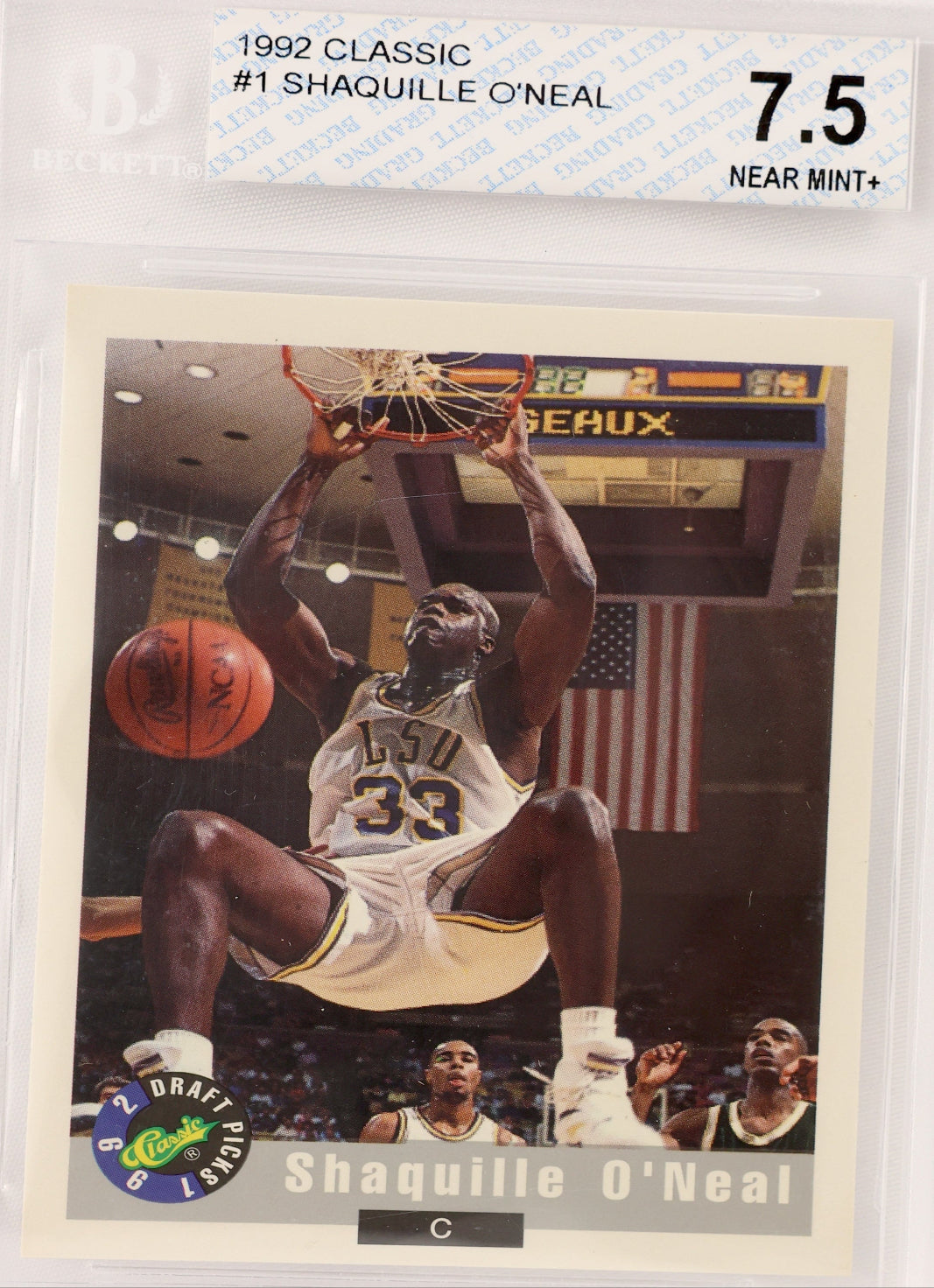 1992 Classic Draft Picks #1 Shaquille O'Neal
