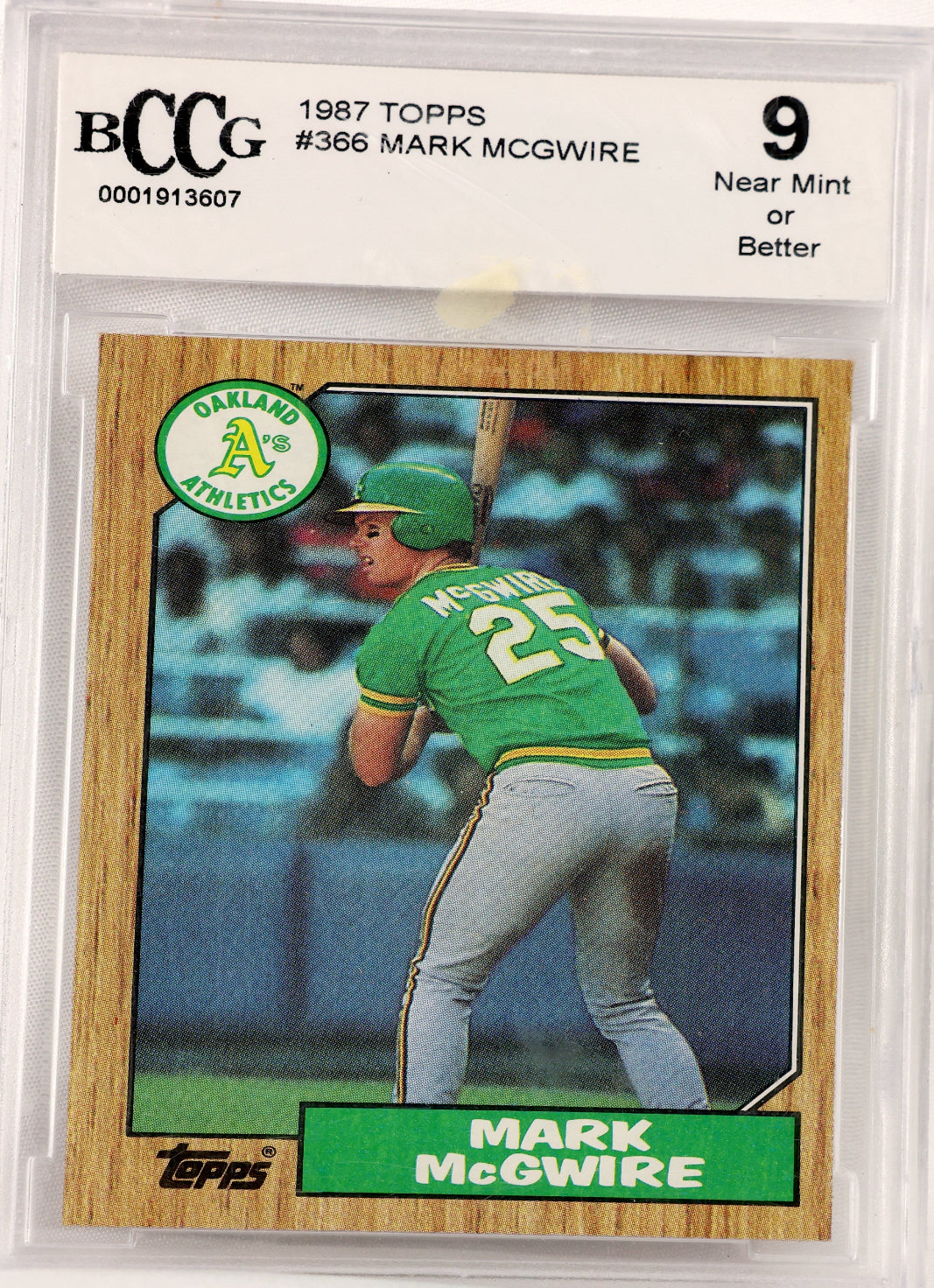 1987 Topps #366 Mark McGwire