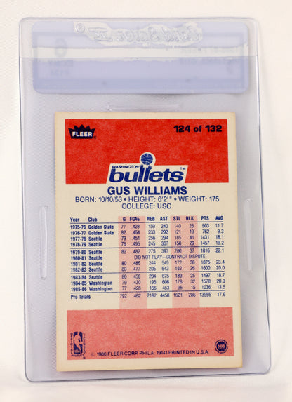 1986-87 Fleer #124 Gus Williams