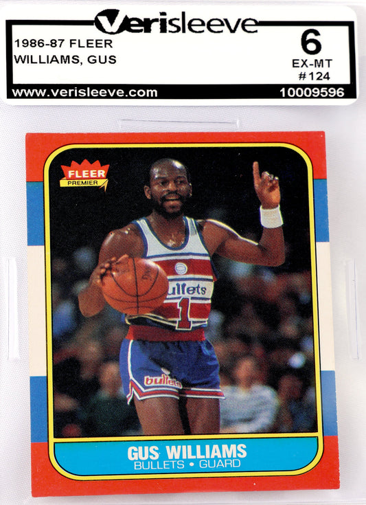1986-87 Fleer #124 Gus Williams
