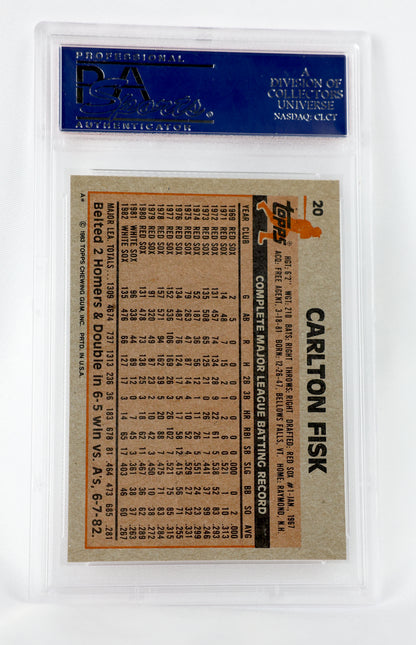 1983 Topps #20 Carlton Fisk