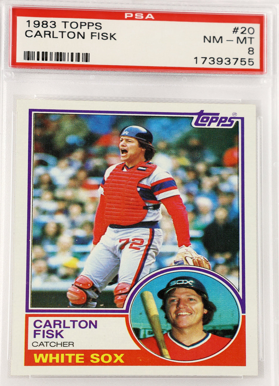 1983 Topps #20 Carlton Fisk