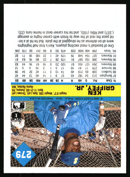 1992 Fleer #279b Ken Griffey, Jr.