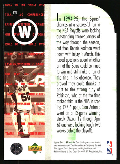 1994-95 SP Championship #24 David Robinson Die Cuts