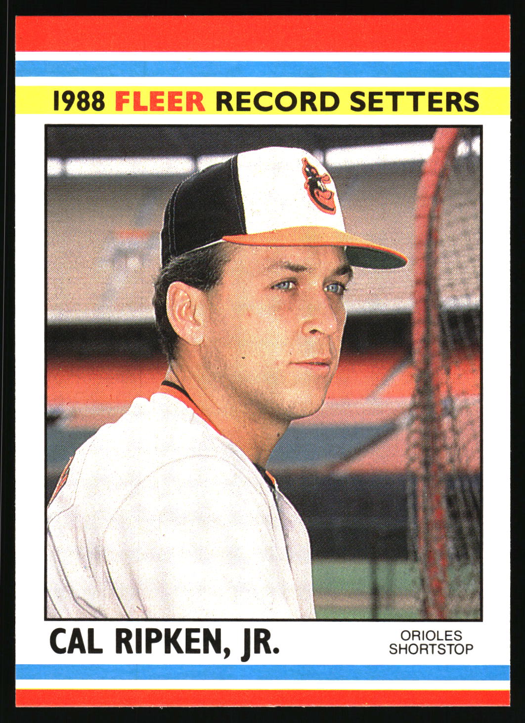 1988 Fleer Record Setters #33 Cal Ripken, Jr.