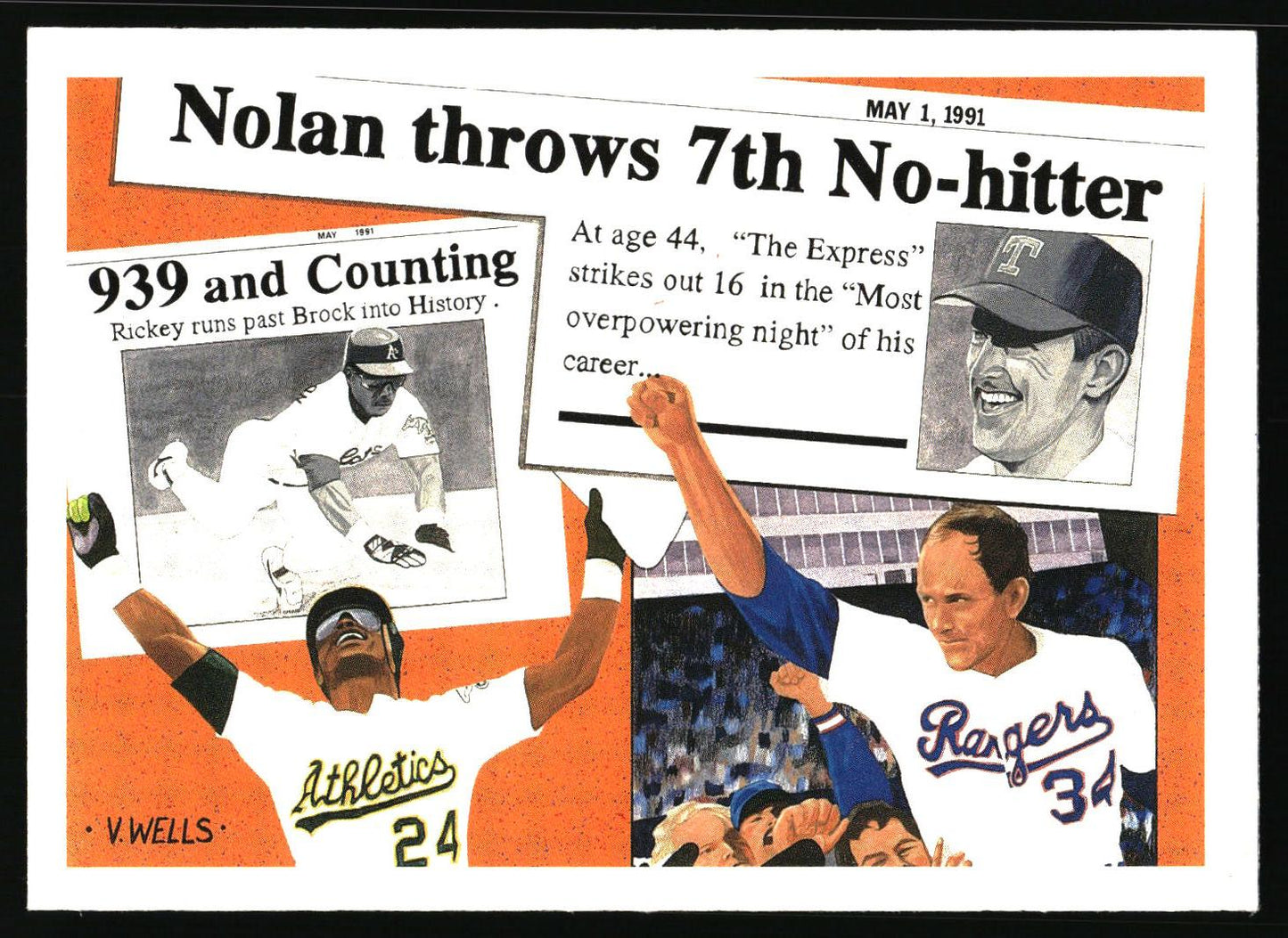 1991 Upper Deck #SP2 Nolan Ryan / Rickey Henderson