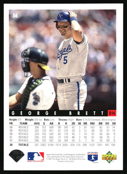 1993 Upper Deck #56 George Brett