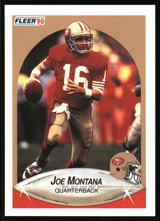 1990 Fleer #10a Joe Montana