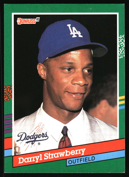 1991 Donruss #696b Darryl Strawberry