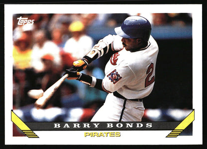 1992 Topps #2 Barry Bonds 1993 Topps Pre-Production Samples