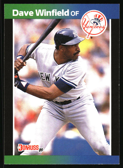 1989 Donruss #159b Dave Winfield