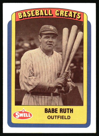 1990 Swell Baseball Greats #10 Babe Ruth