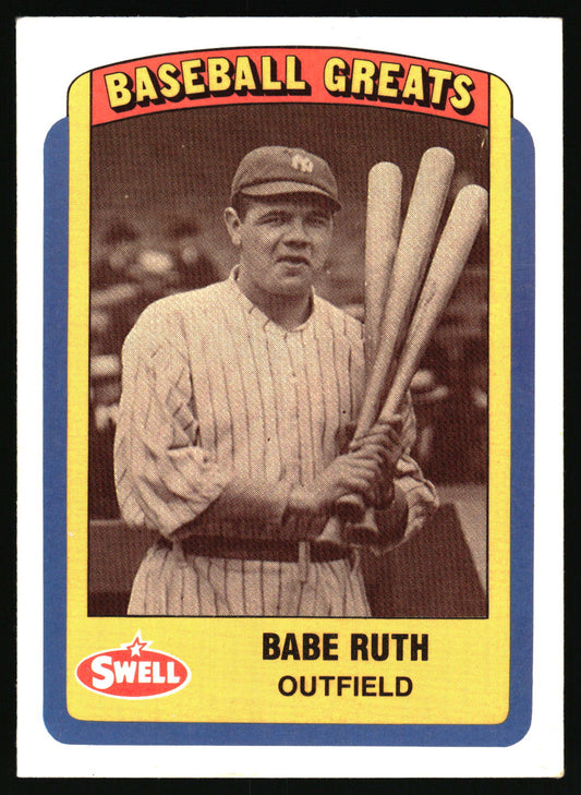 1990 Swell Baseball Greats #10 Babe Ruth