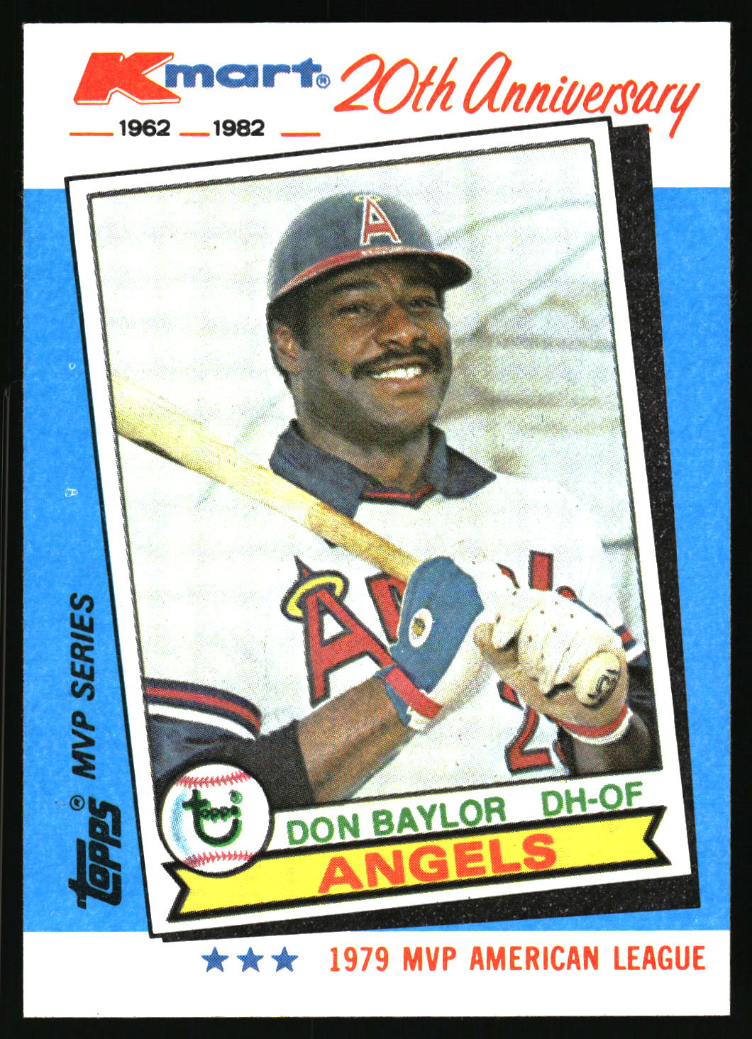 1982 Topps Kmart 20th Anniversary AL & NL MVP's #35 Don Baylor